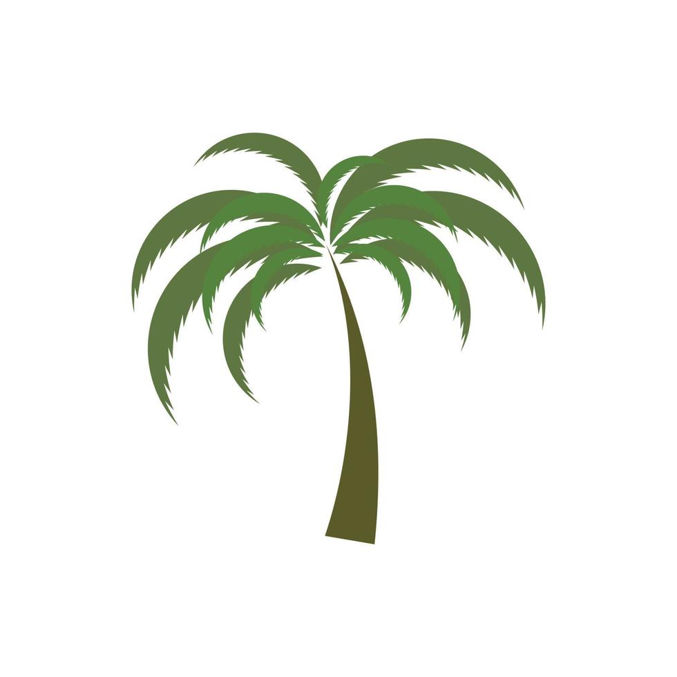 plantilla de logotipo de verano de palmera vector