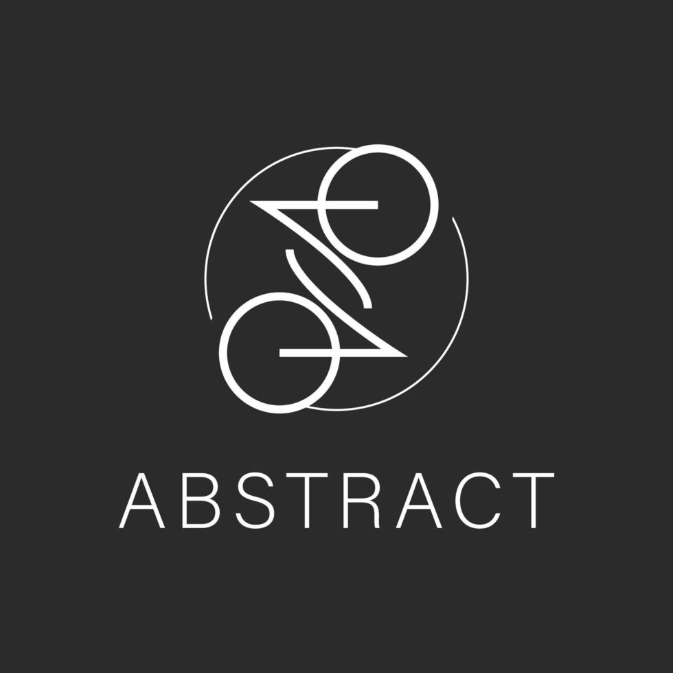 Abstract logo template retro vector icon