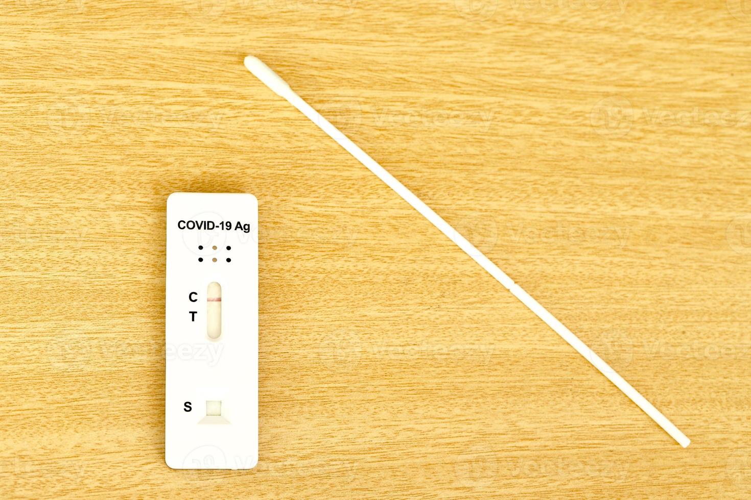 Negative results using rapid test for COVID-19, the novel coronavirus 2019. photo