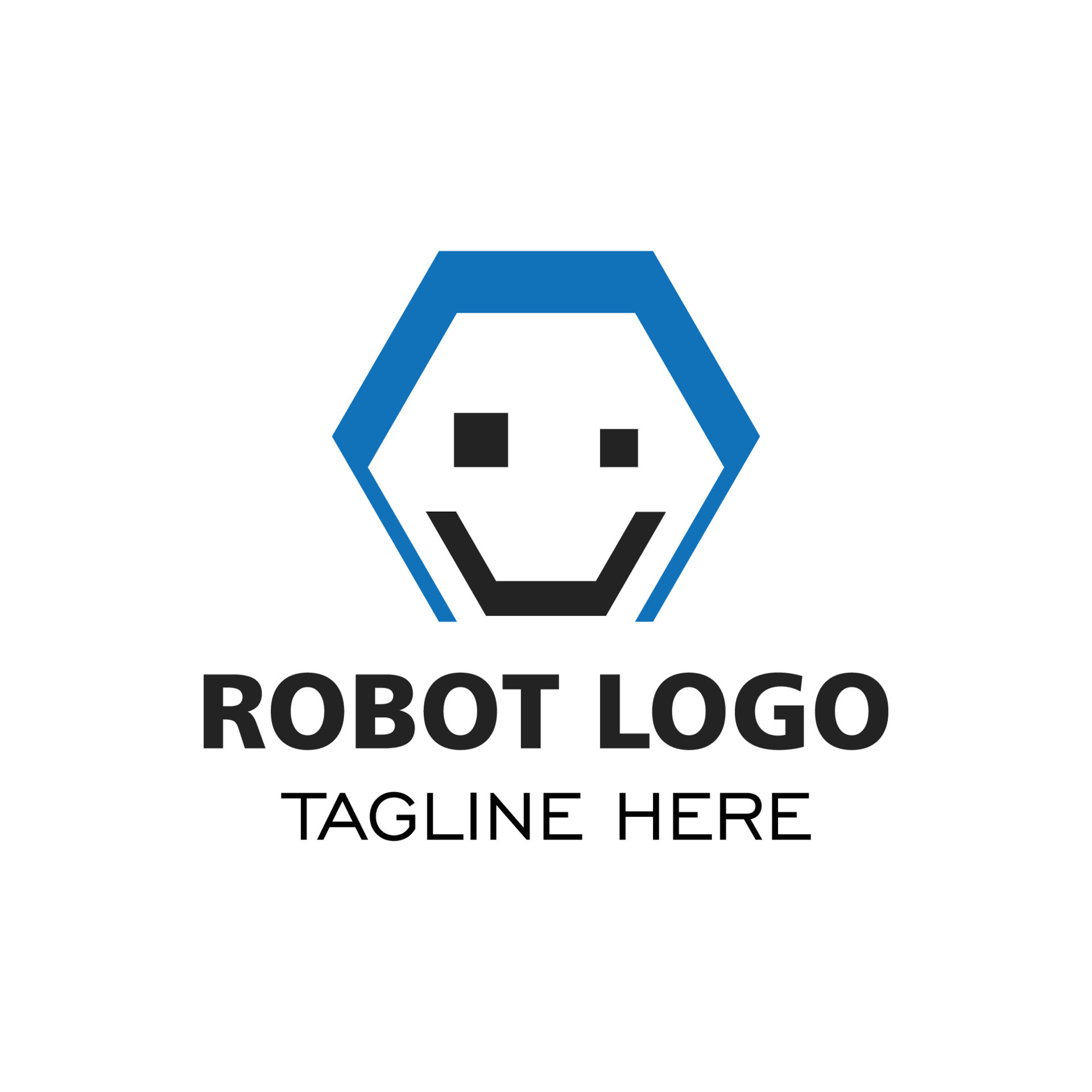 Robot logo design with simple concept. Vector logo and icon 13094573 ...