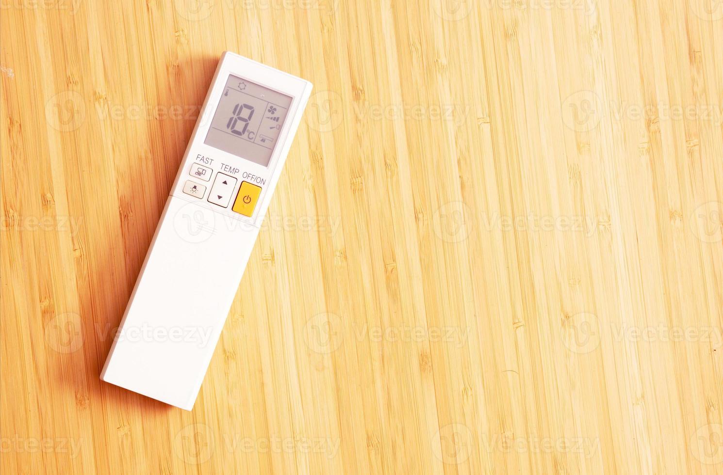 air conditioning in the room with remote control photo