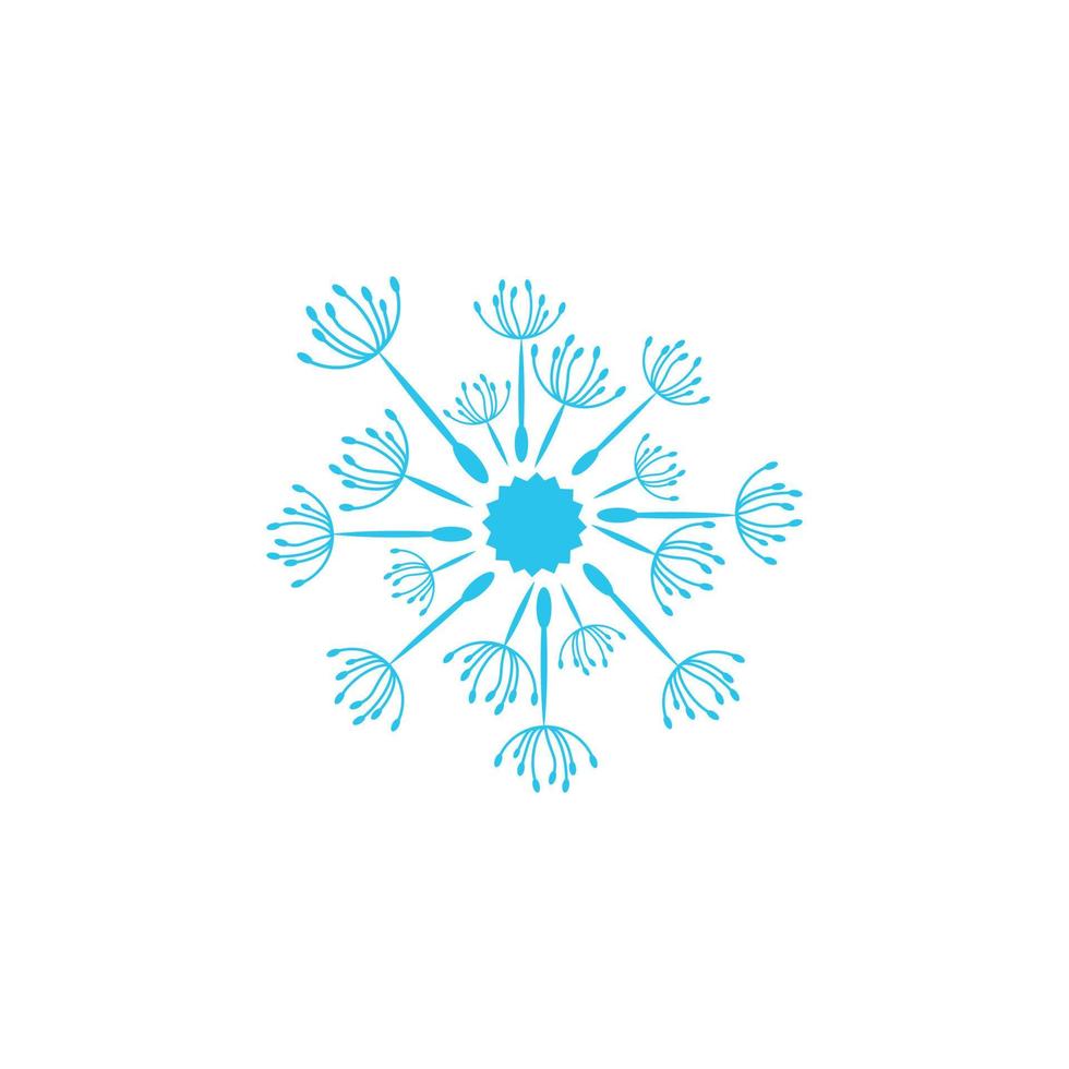 Dandelion vector icon design