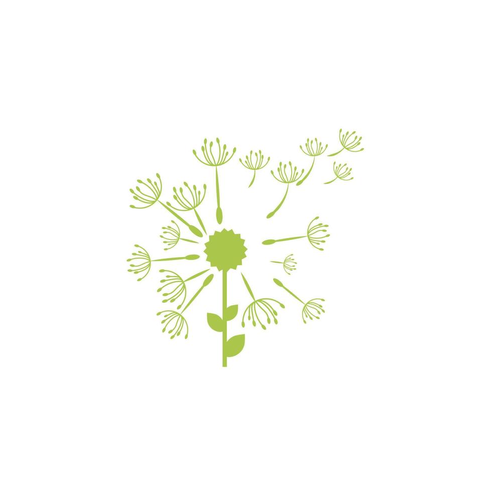 Dandelion vector icon design