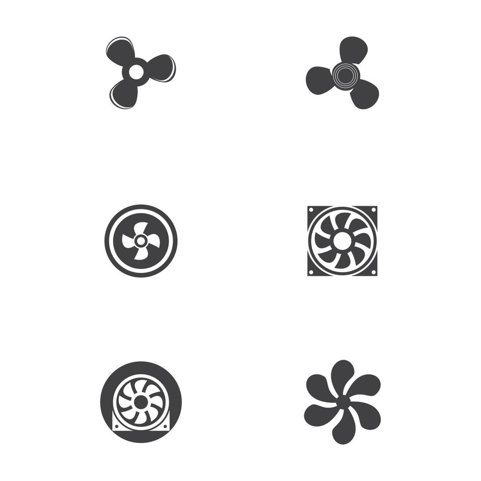 Fan vector illustration icon Template