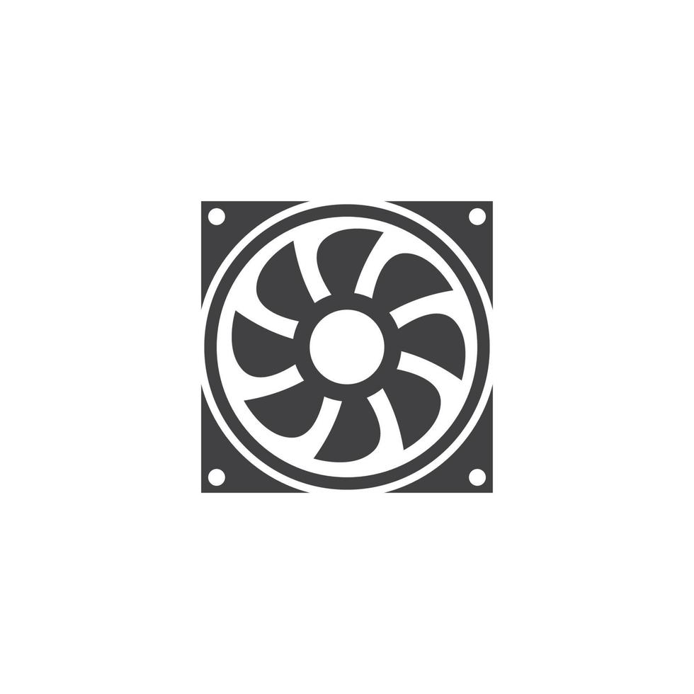 Fan vector illustration icon Template