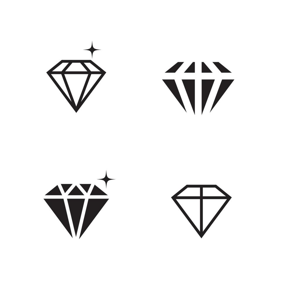 plantilla de logotipo de diamante vector