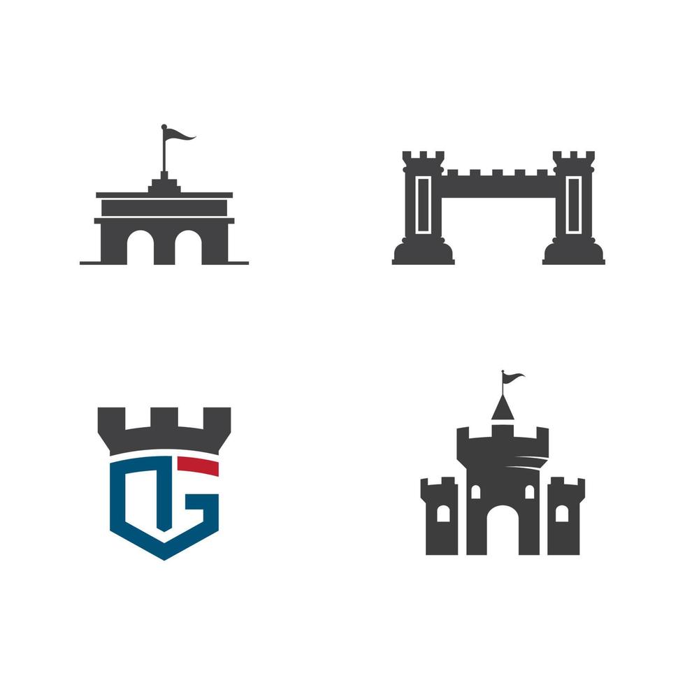 Castle vector illustration icon