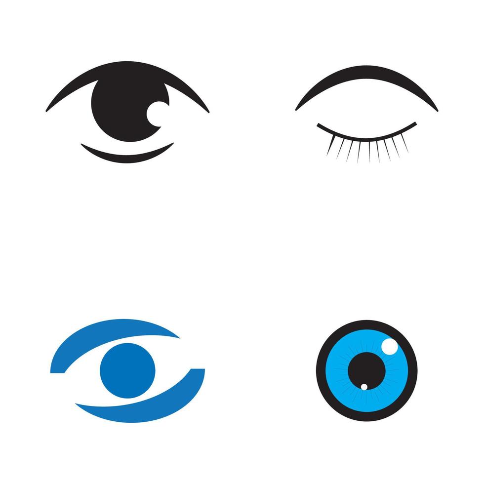 Eye Care vector logo design