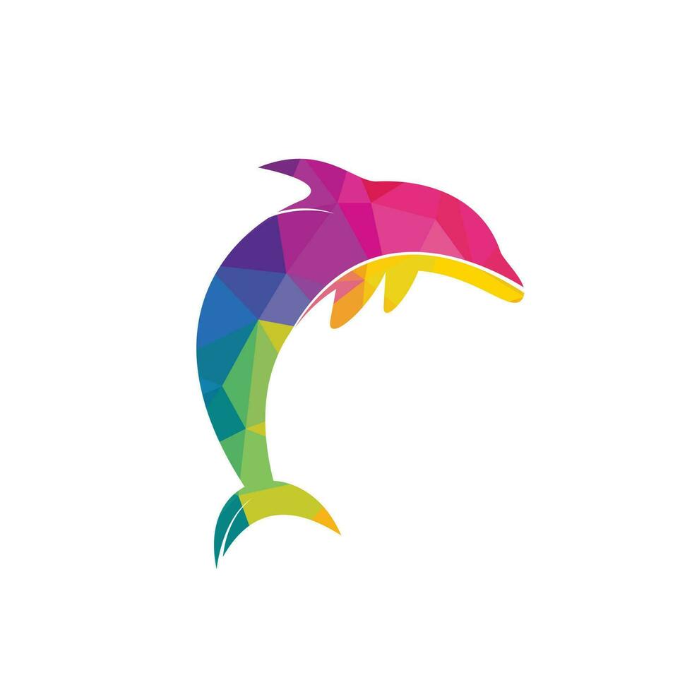 Dolphin vector logo design. Creative dolphin icon vector design template.