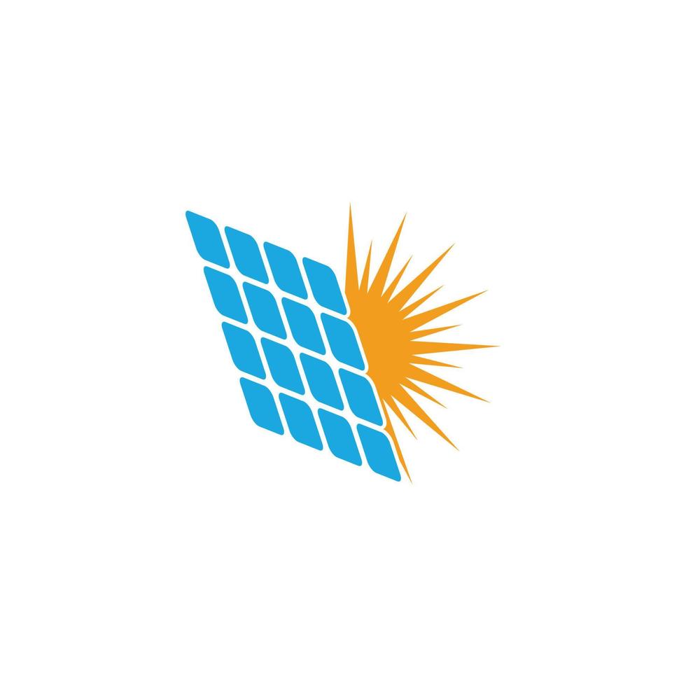 logotipo de diseño de ilustración de vector de icono solar