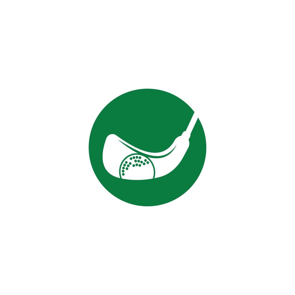 logotipo de diseño de ilustración de vector de icono de golf