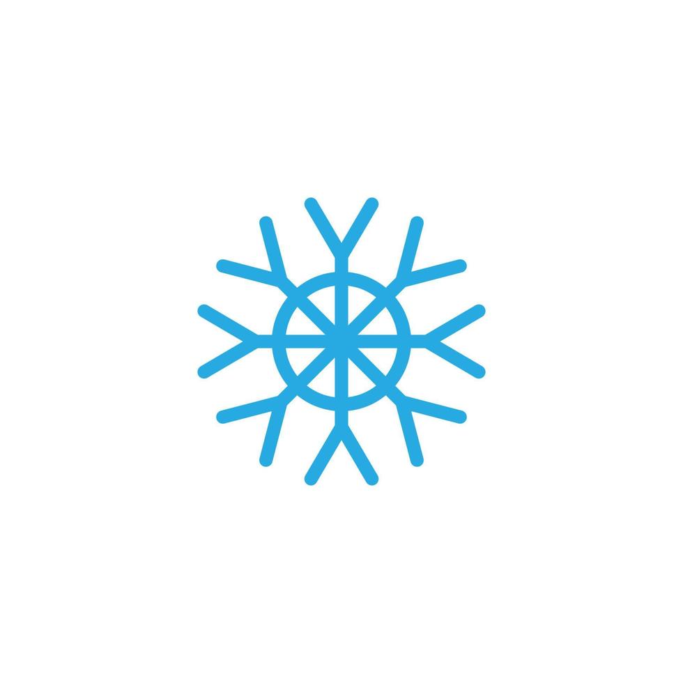 Snow Flake icon Template vector