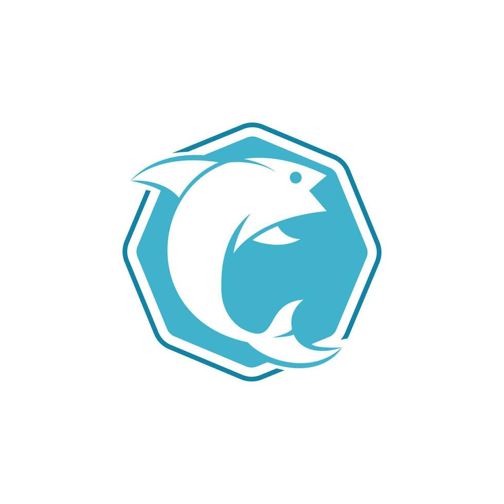 diseño de logotipo de vector de pescado. concepto de logotipo de pesca.