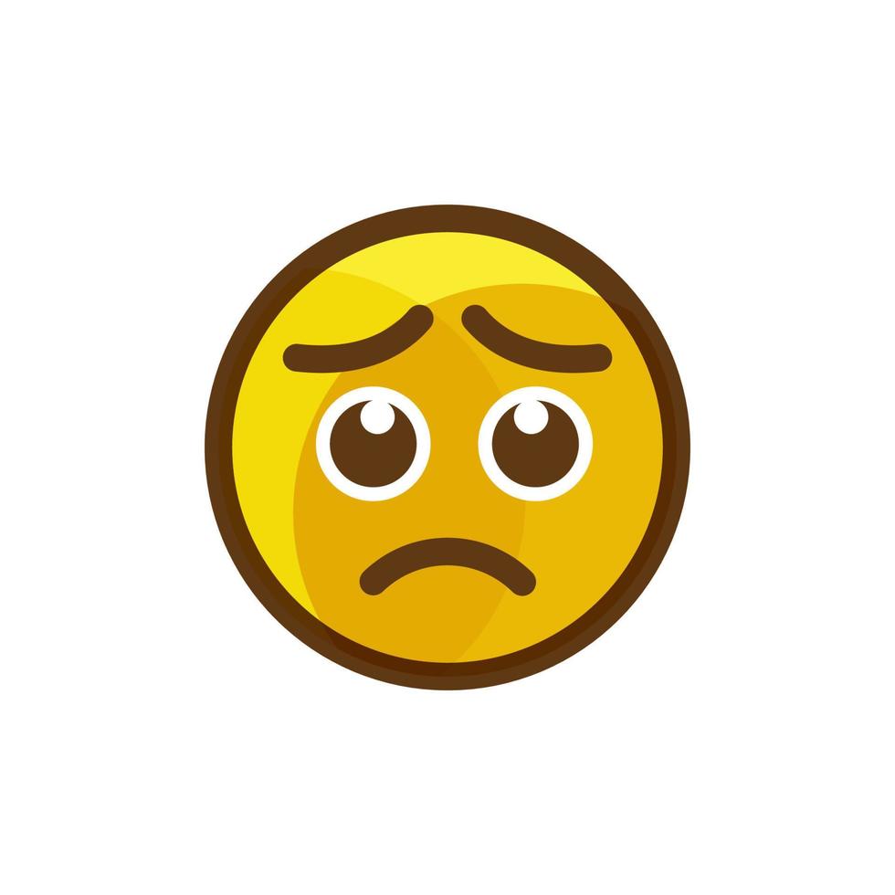 Sad Emotion Vector icon design illustration