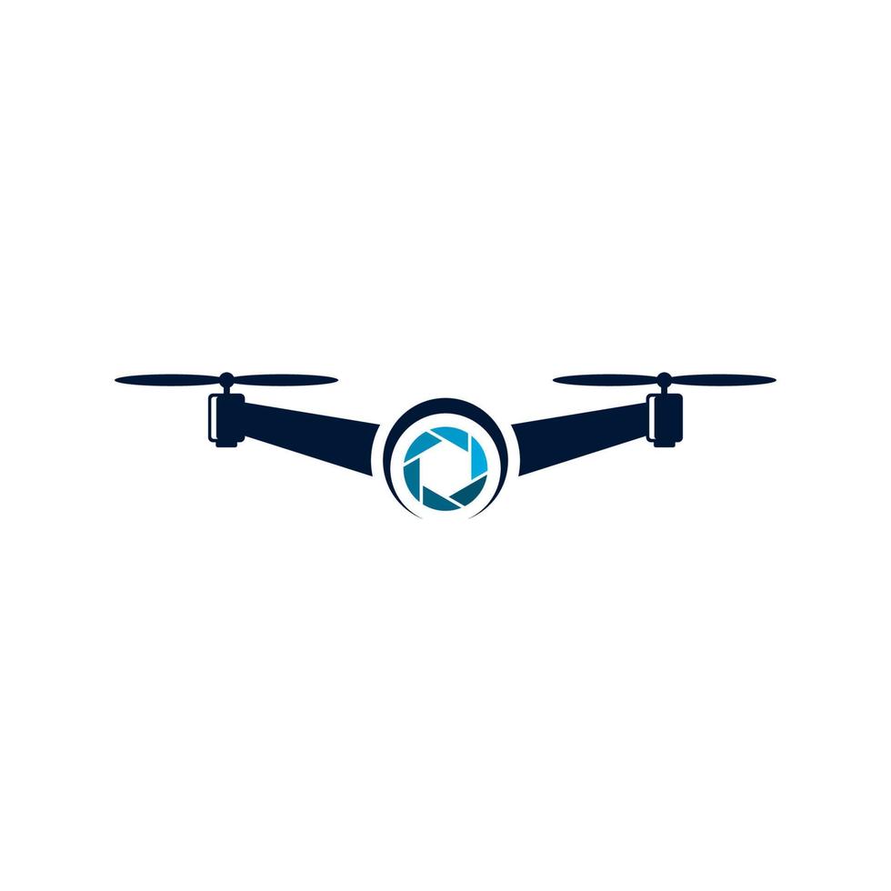 Ilustración de diseño de icono de vector de drone