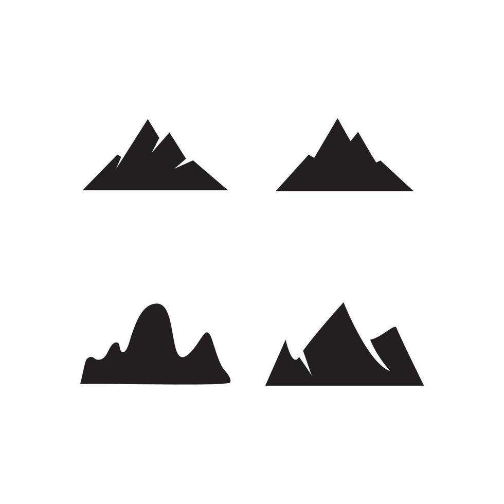 logotipo de icono de montaña vector