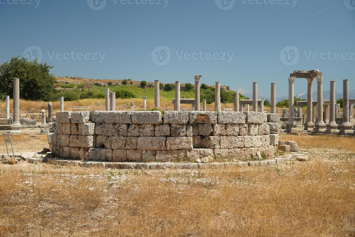 Agora of Perge Ancient City in Antalya, Turkiye photo