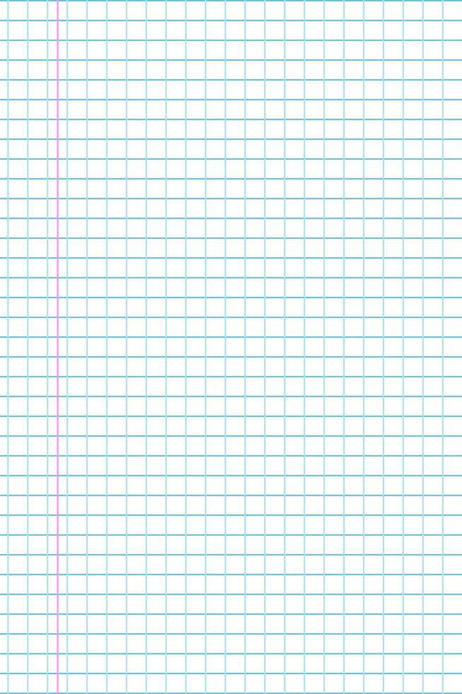 Notebook paper background. Grid note document vector
