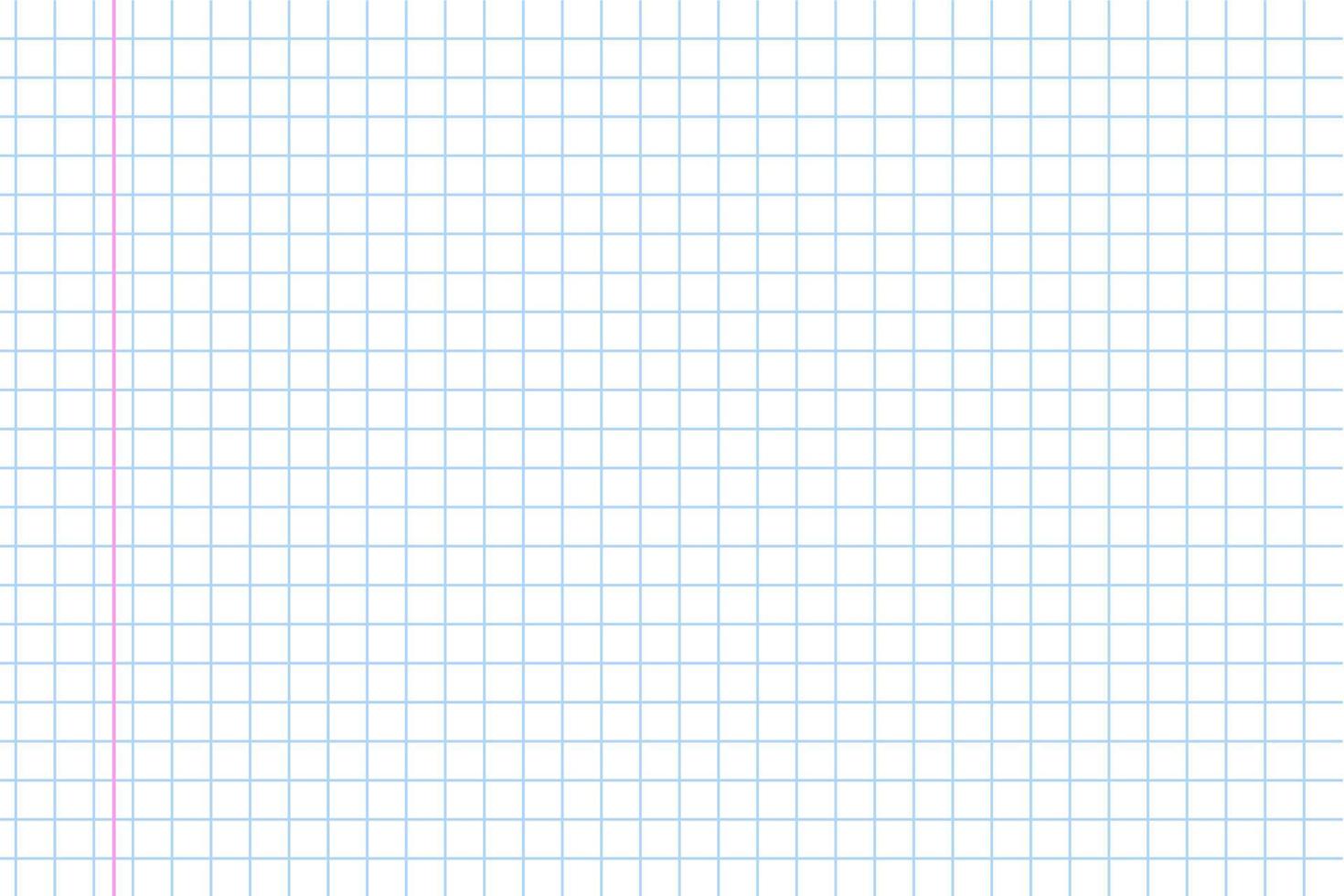 Notebook paper background. Grid note document vector