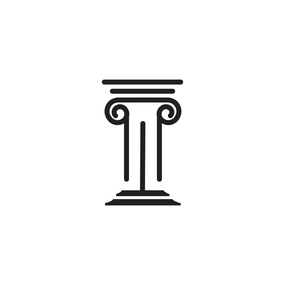 Column icon Template vector illustration design