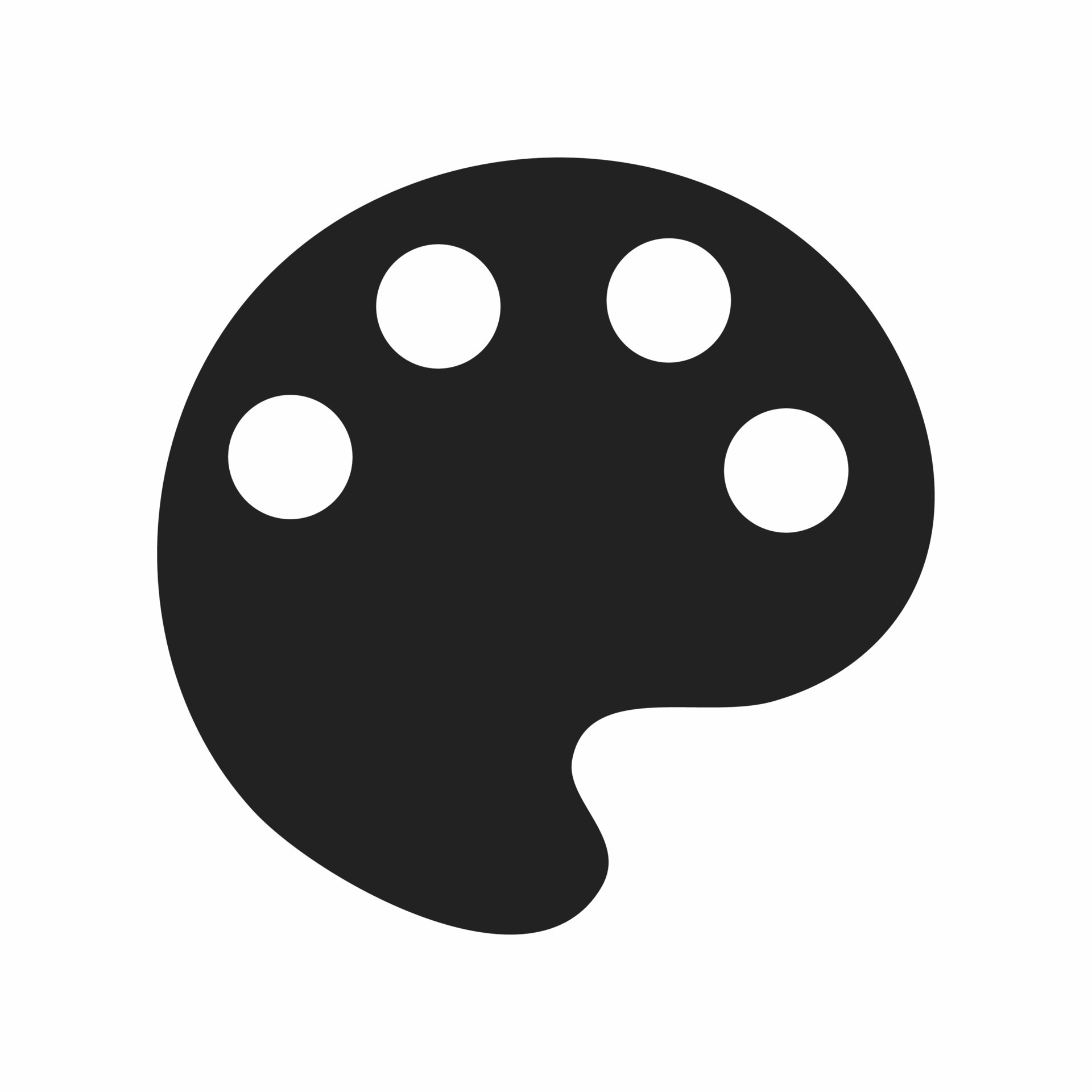 color palette flat icon 13096568 Vector Art at Vecteezy