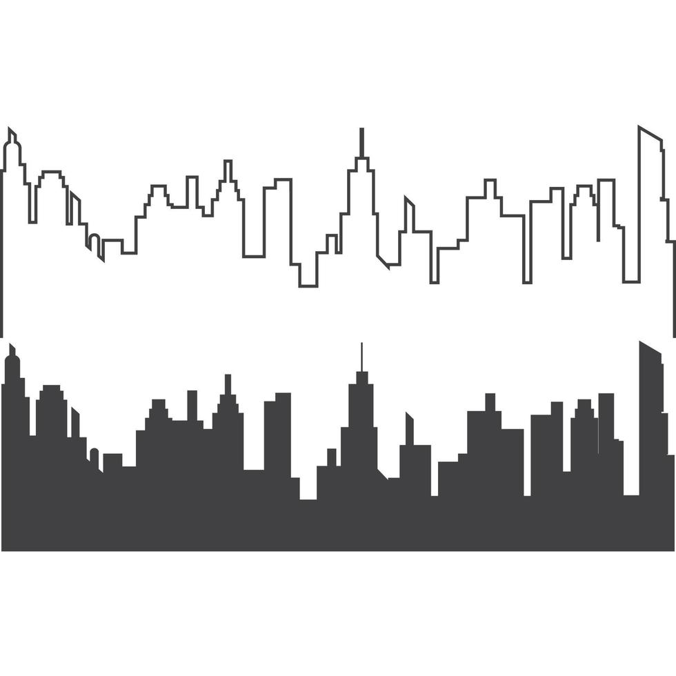 city skyline background vector