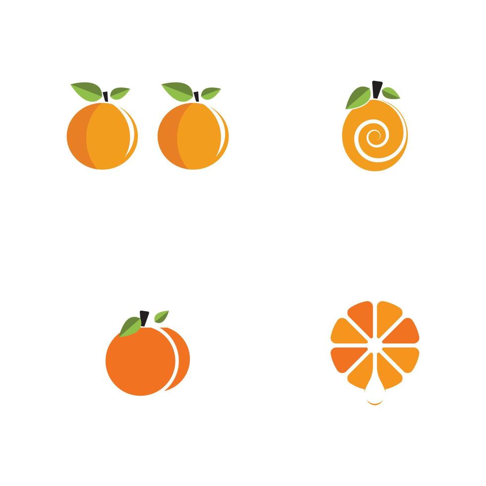 Orange logo design vector