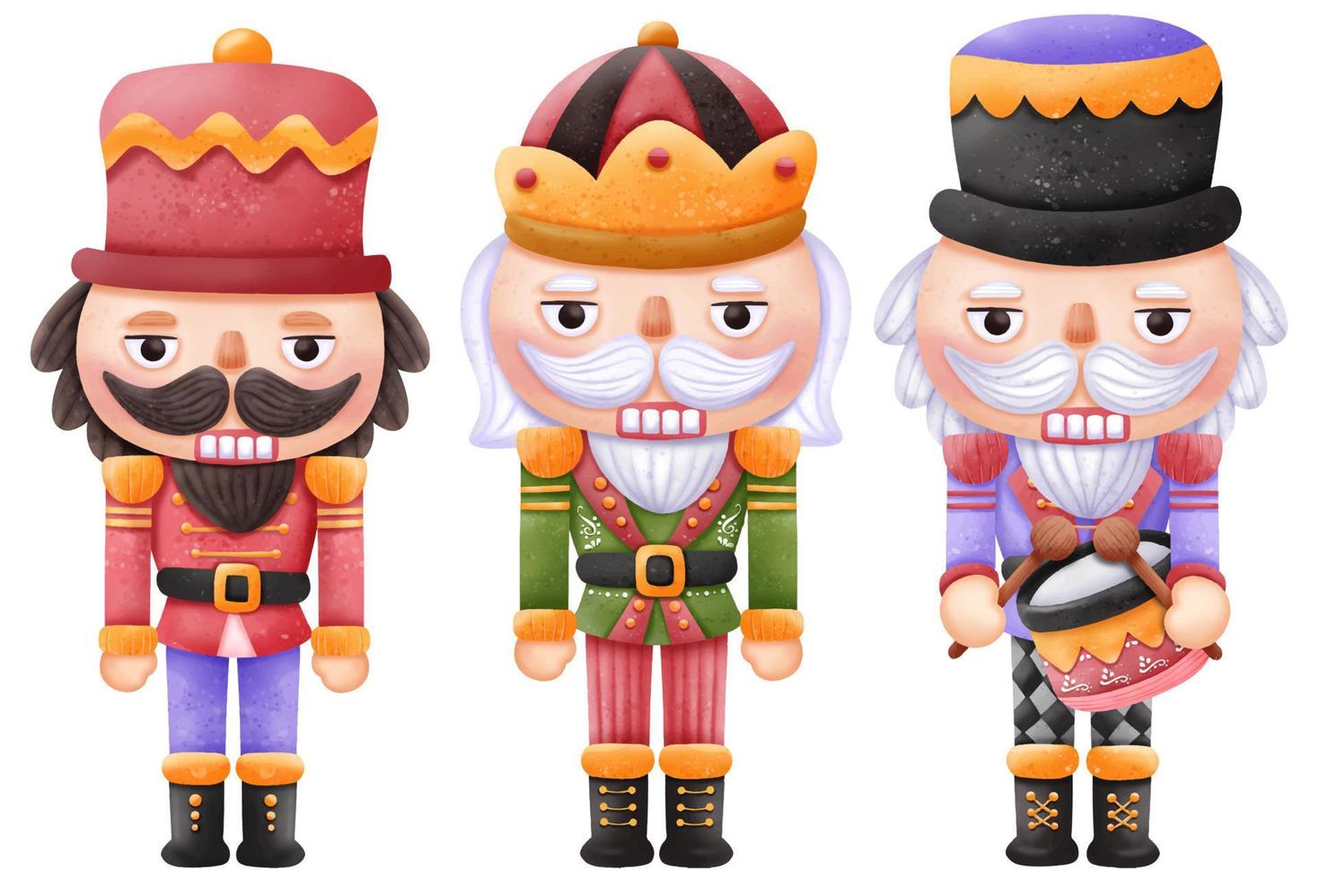 Ilustraciones de christmas series the nutcracker vector