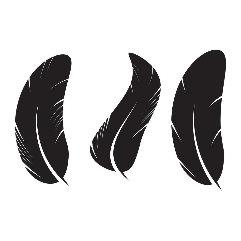 feather icon Vector Illustration design Logo