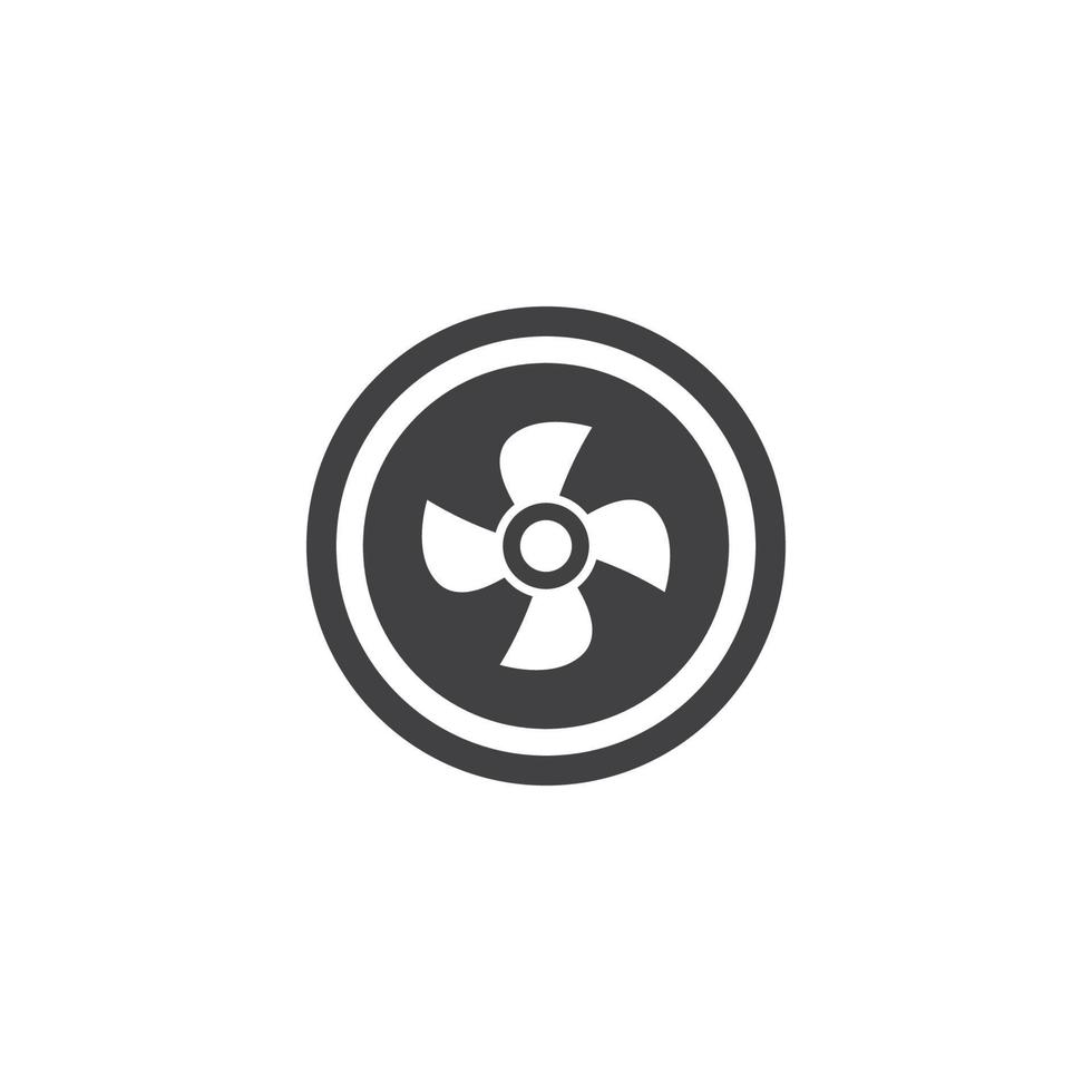Fan vector illustration icon Template
