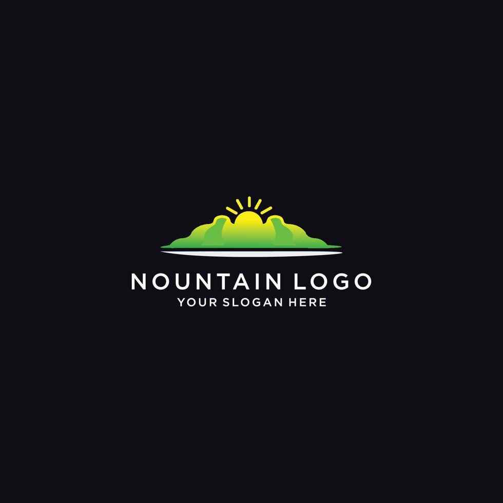 Mountain logo icon vector image