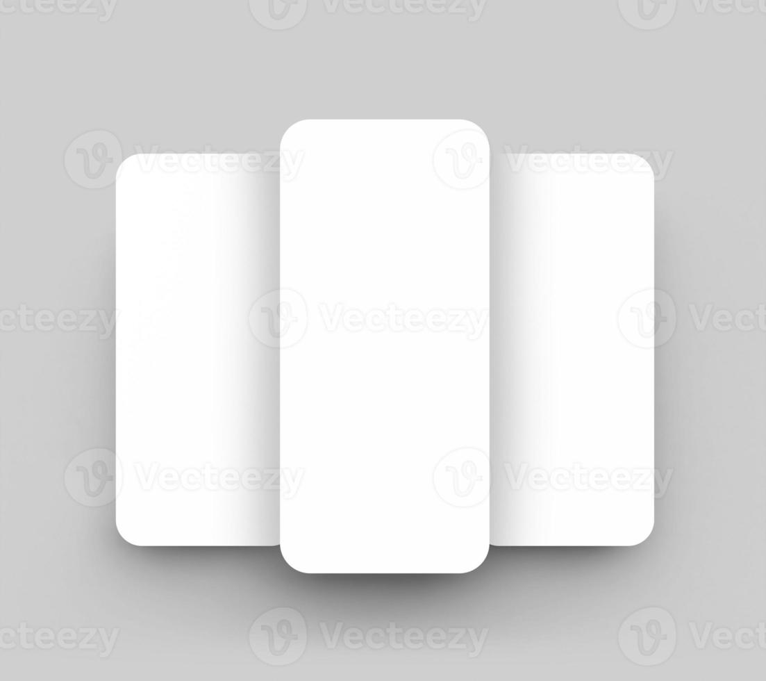Smartphone app interface and social post presentation mockup photo
