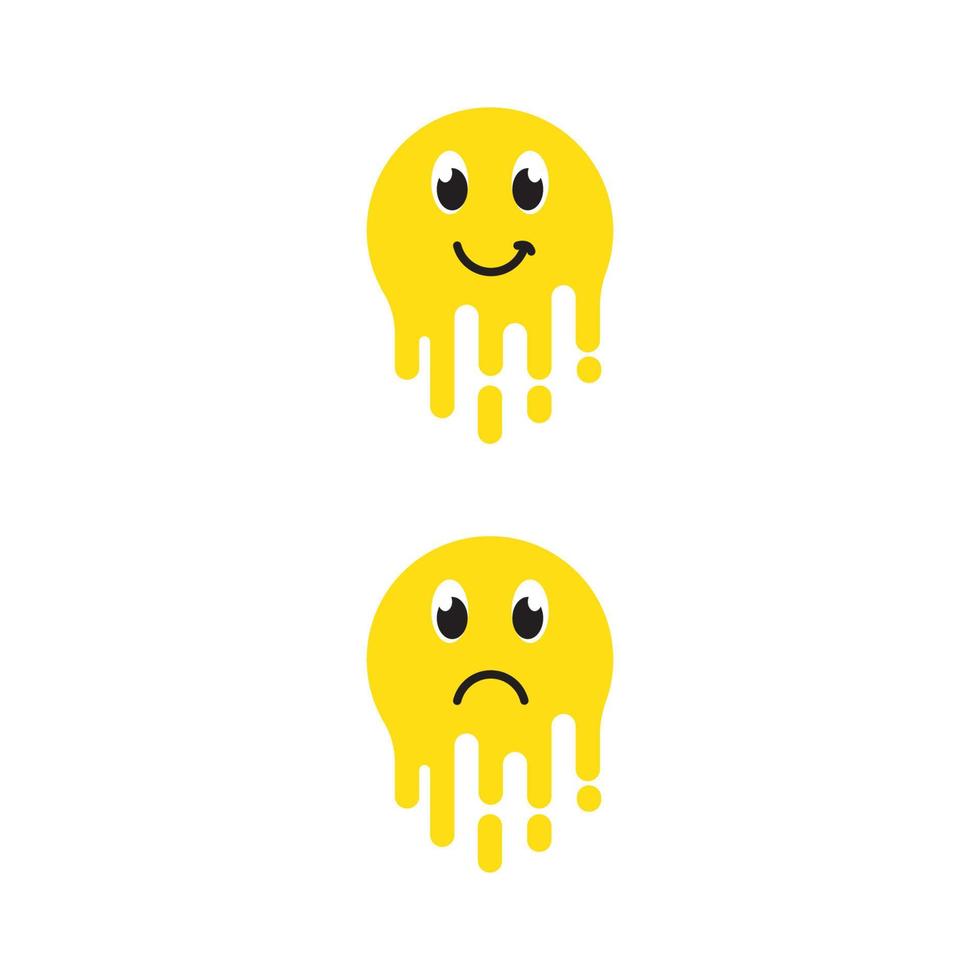 Sad Emotion Vector icon design illustration