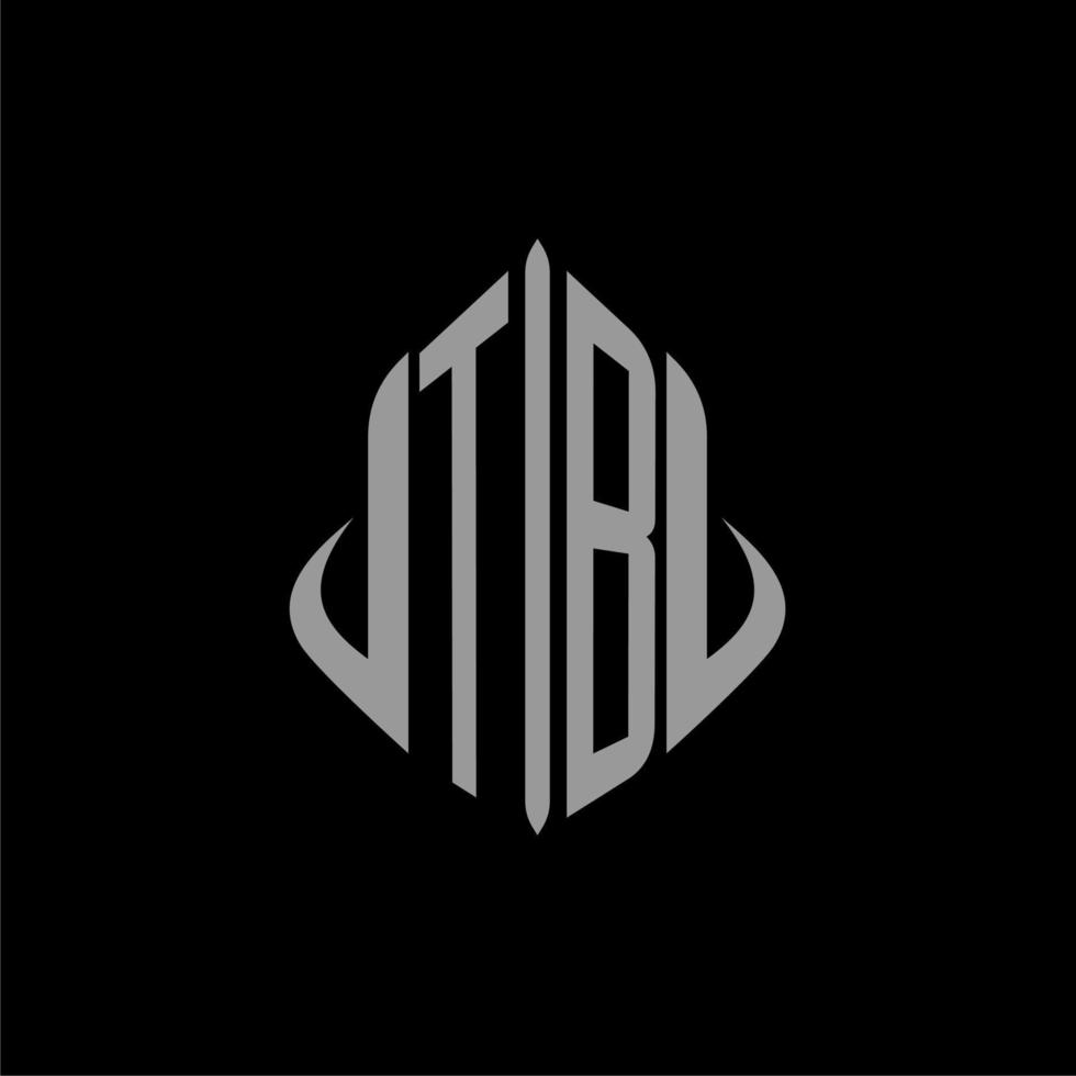 TB initial monogram real estate with building design vector