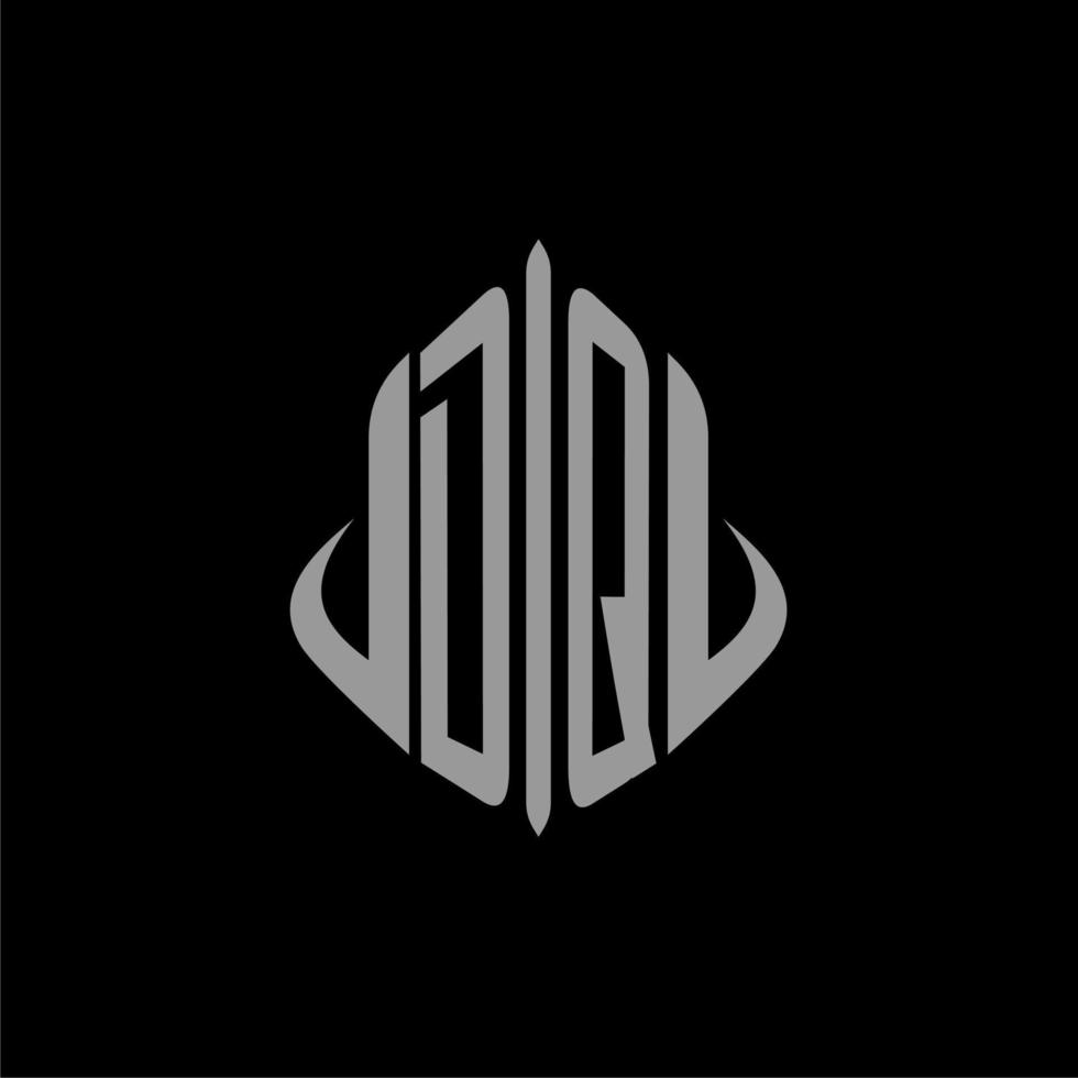 DQ initial monogram real estate with building design vector