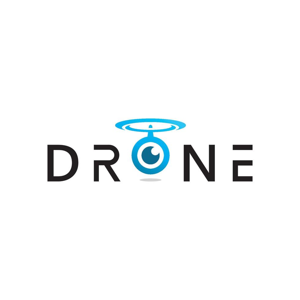 Ilustración de diseño de icono de vector de drone