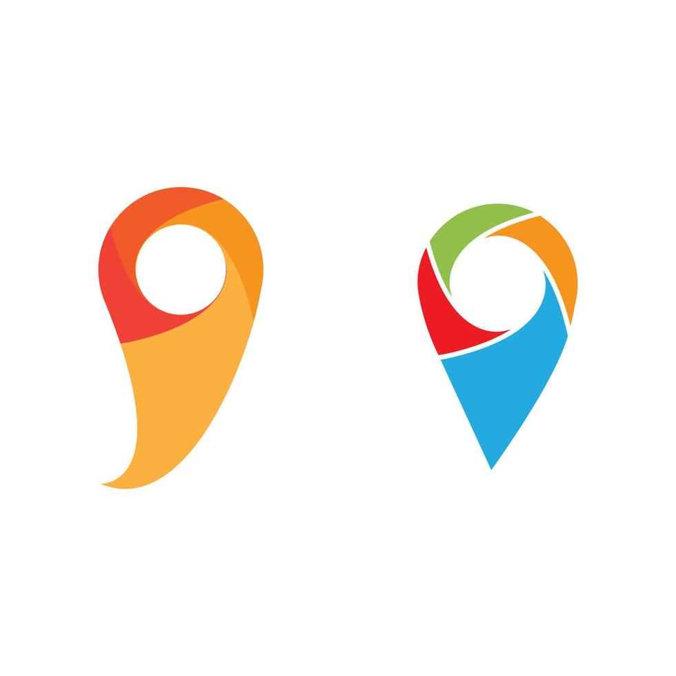 location icon Vector Illustration design Logo
