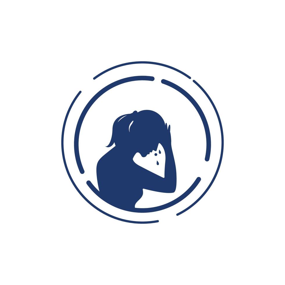 Sad Emotion Vector icon design illustration
