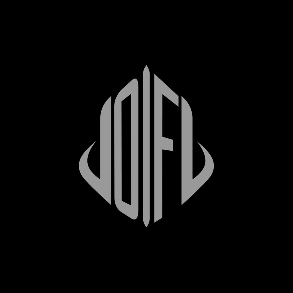 OF initial monogram real estate with building design vector