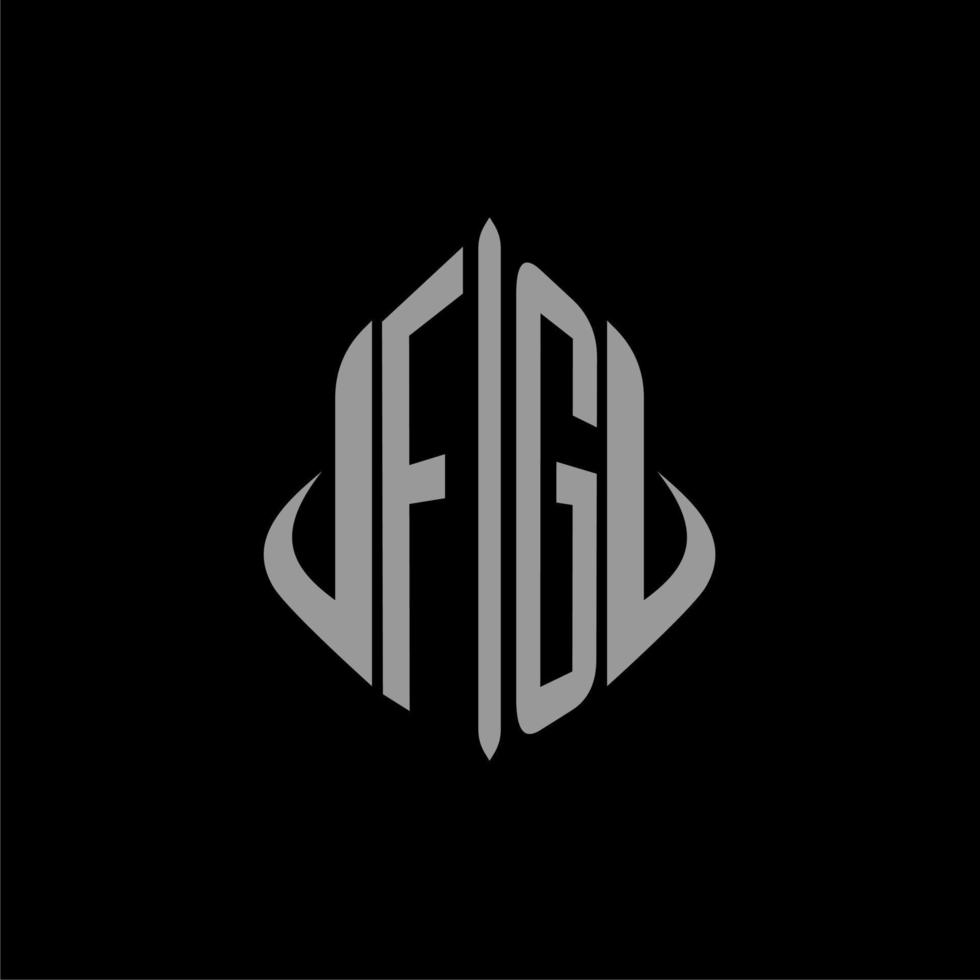 FG initial monogram real estate with building design vector