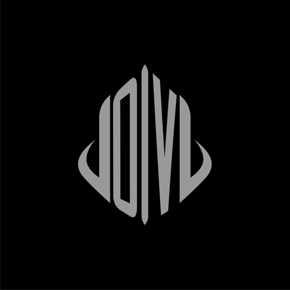 OV initial monogram real estate with building design vector
