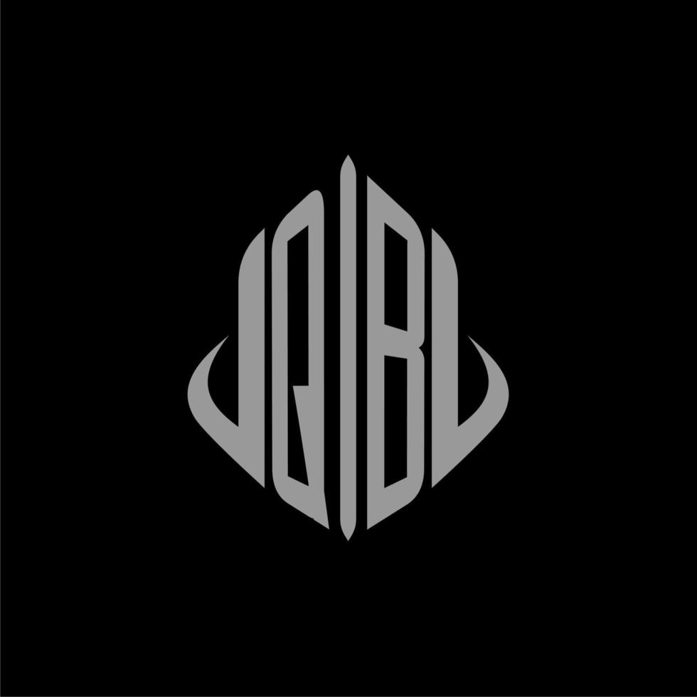 QB initial monogram real estate with building design vector