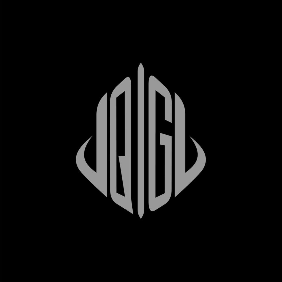 QG initial monogram real estate with building design vector