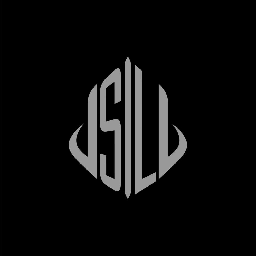 SL initial monogram real estate with building design vector