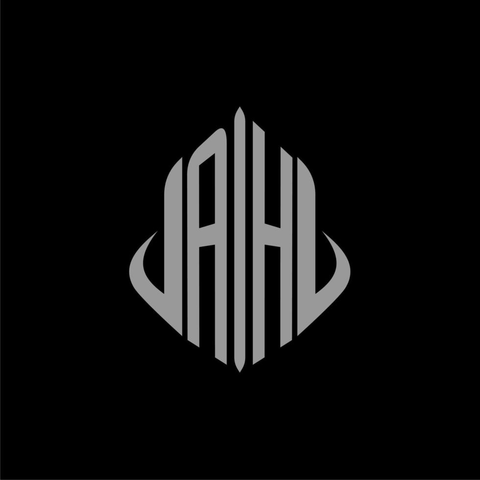 AH initial monogram real estate with building design vector