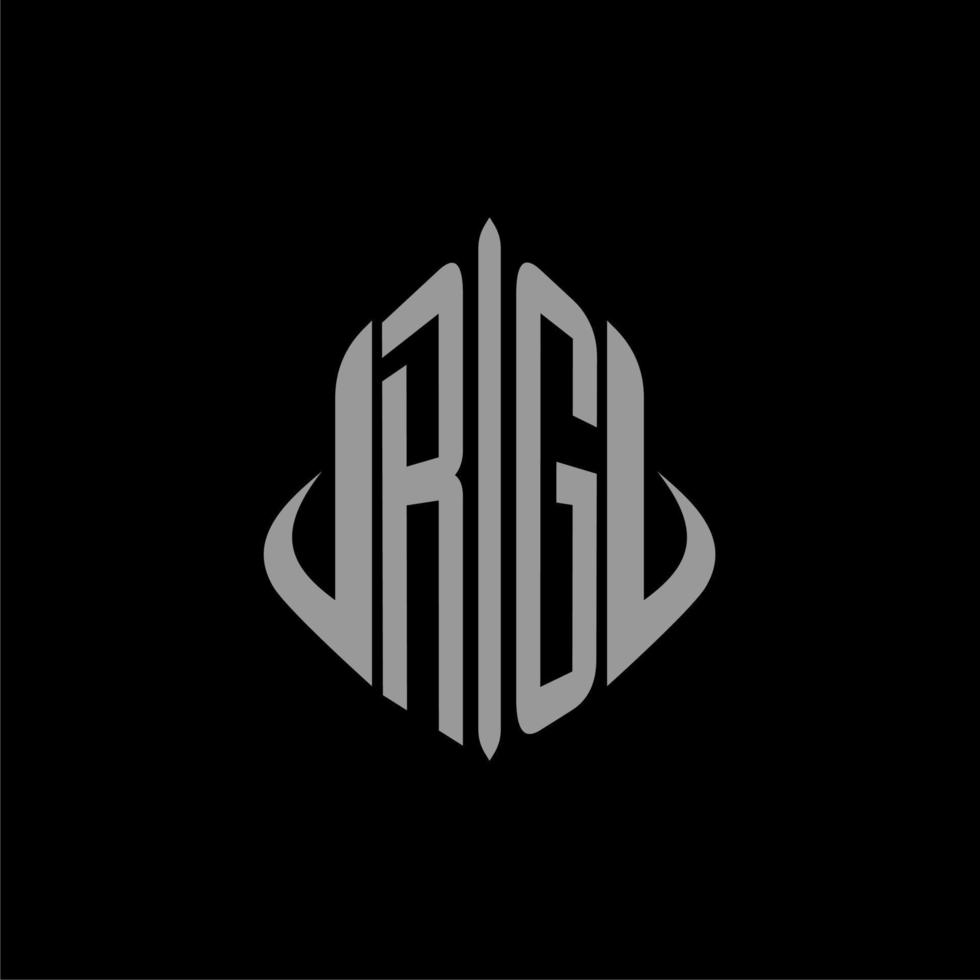 RG initial monogram real estate with building design vector