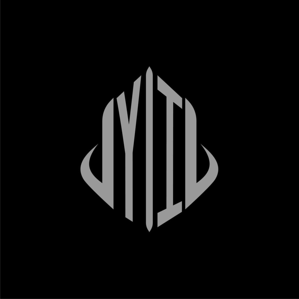 YI initial monogram real estate with building design vector