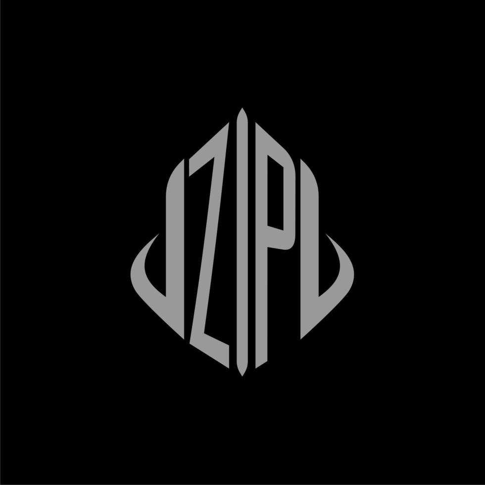 ZP initial monogram real estate with building design vector