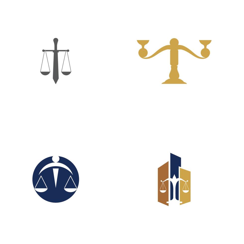 justice law Logo Template vector