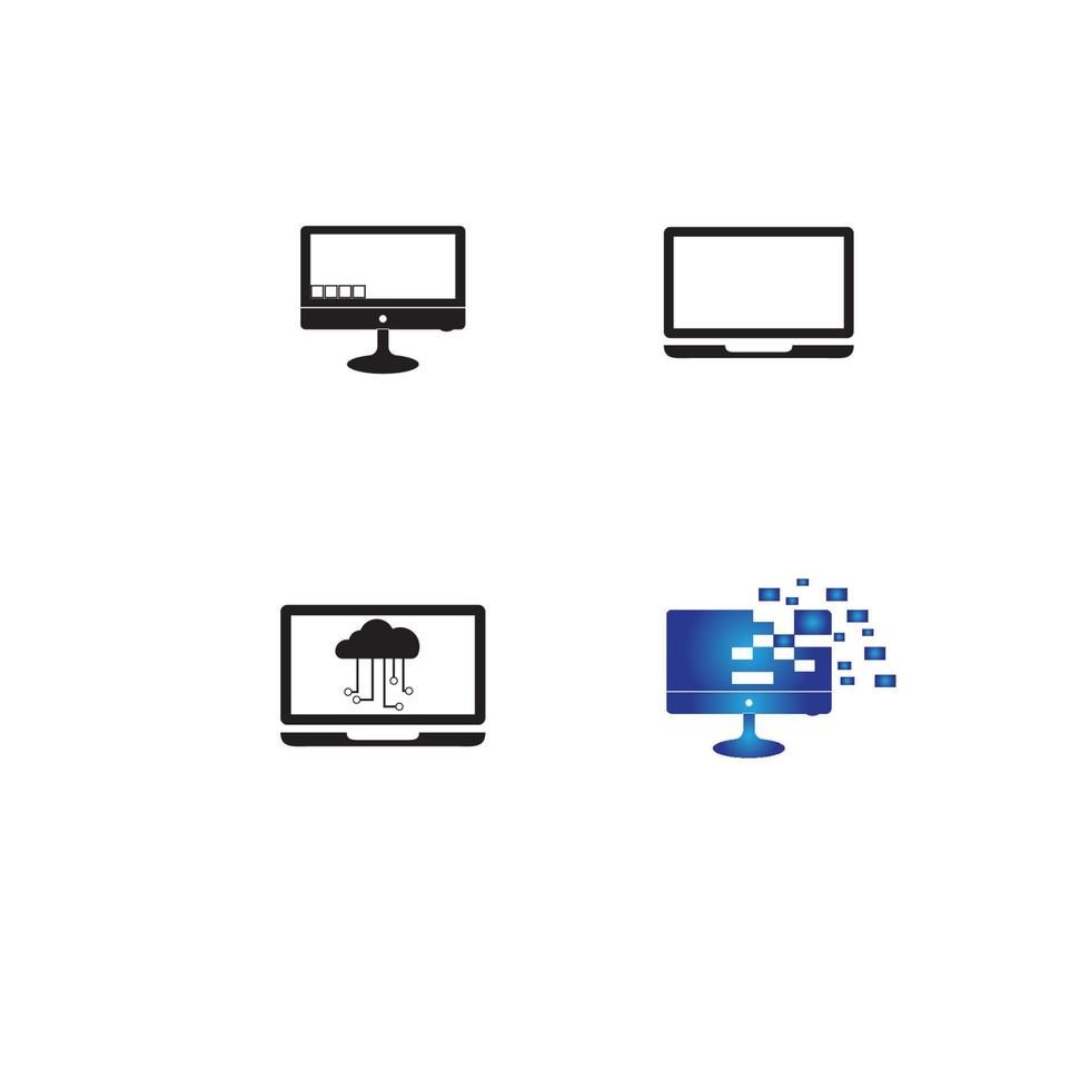 COMPUTER icon Vector Illustration design Logo